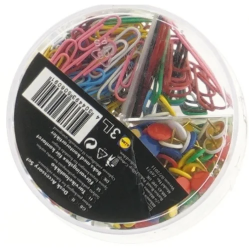 Bord, kontor tilbehør sæt fra Lidl (str. Ø 10 cm)