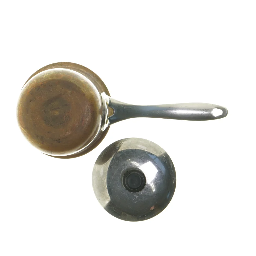 Kobbersaucegryde med låg (str. Ø 10 cm)