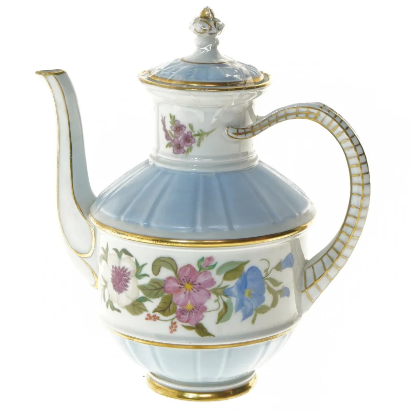 Porcelæn kande med blomsterdesign fra B&G (str. 20x23 cm)