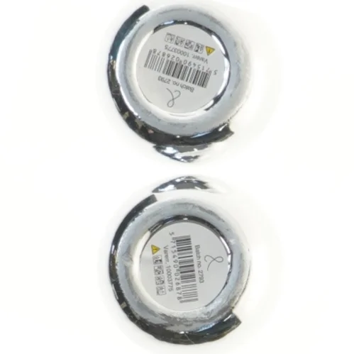 Nyt Sæt af krom lysestager (str. Ø 7,5 cm)