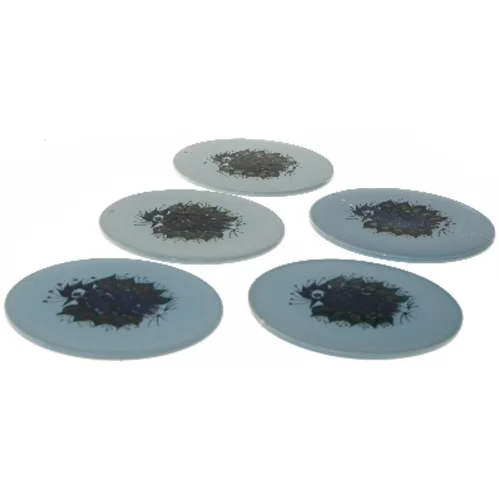 Royal Copenhagen platter, 5 stykker fra Royal Copenhagen (str. 5 styk, ø 15 cm)