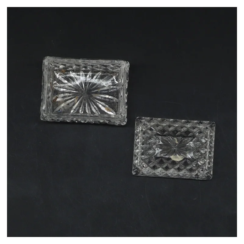 Glasskål med låg (str. 6,5x5 cm)