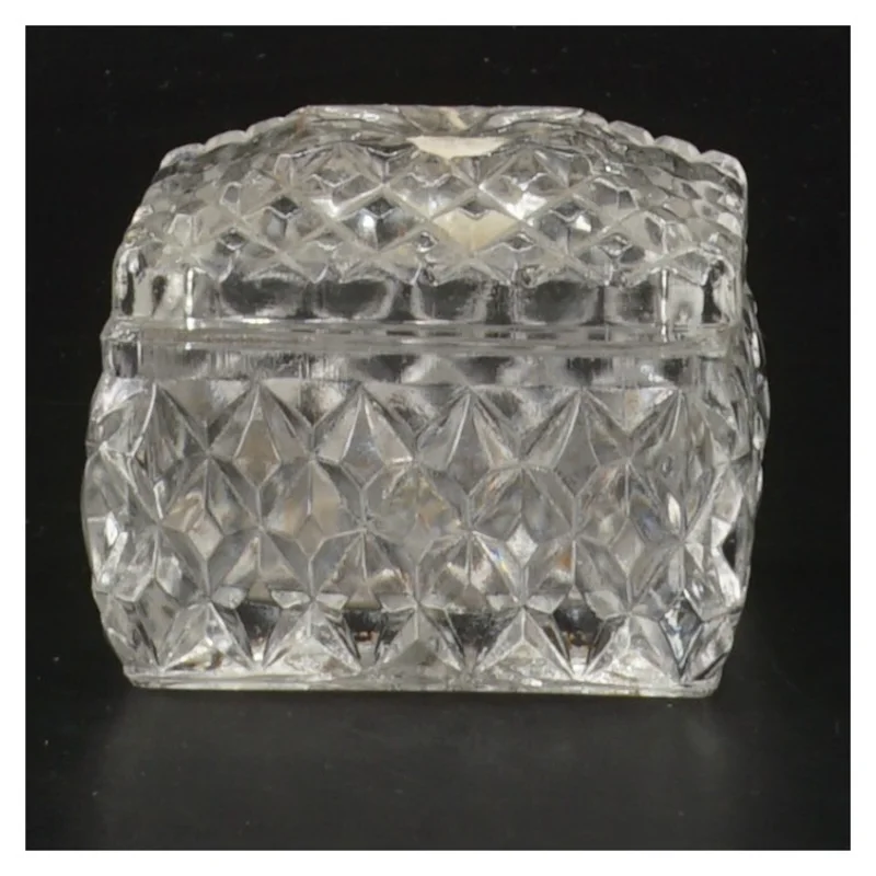 Glasskål med låg (str. 6,5x5 cm)