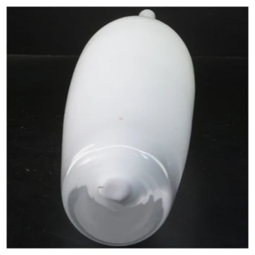 Hvid vase fra holmegaard (str. 44x11 cm)