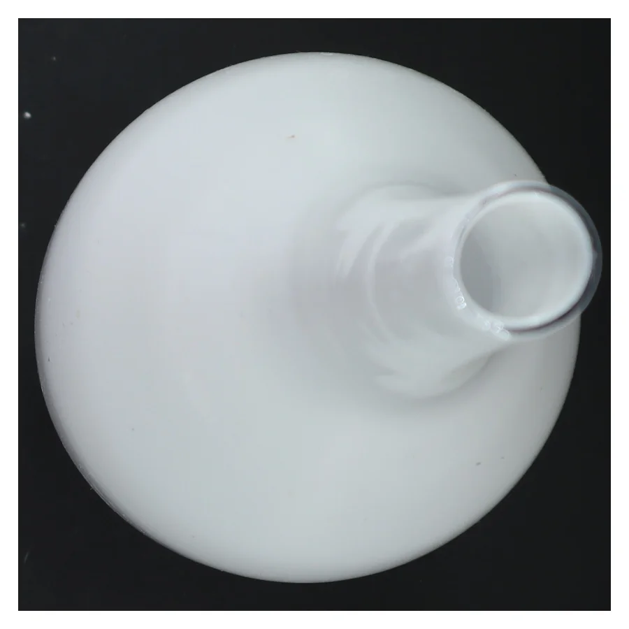 Hvid vase fra holmegaard (str. 44x11 cm)