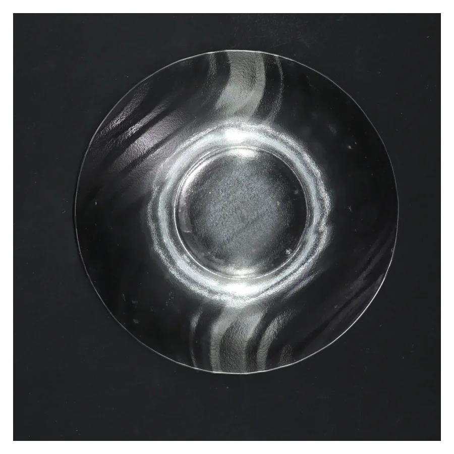 Glas lysestage fra holmegaard (str. Ø 14 cm)