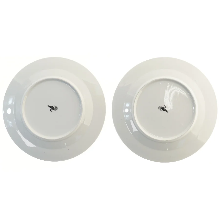 Porcelænstallerkener med blomstermønster fra Lynns (str. 2 styk, ø 27 cm)