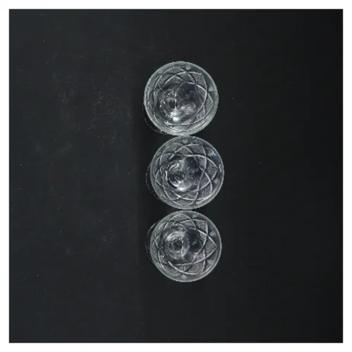 Krystalglas 3 stykker 8 cm (str. 3 styk, 8 cm)fra Wien antik