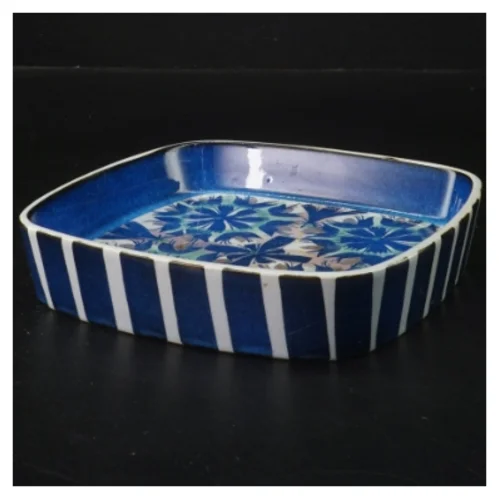 Firkantet keramikskål fra royal copenhagen med blomster (str. 15x15x3,5 cm) fra Aluminia