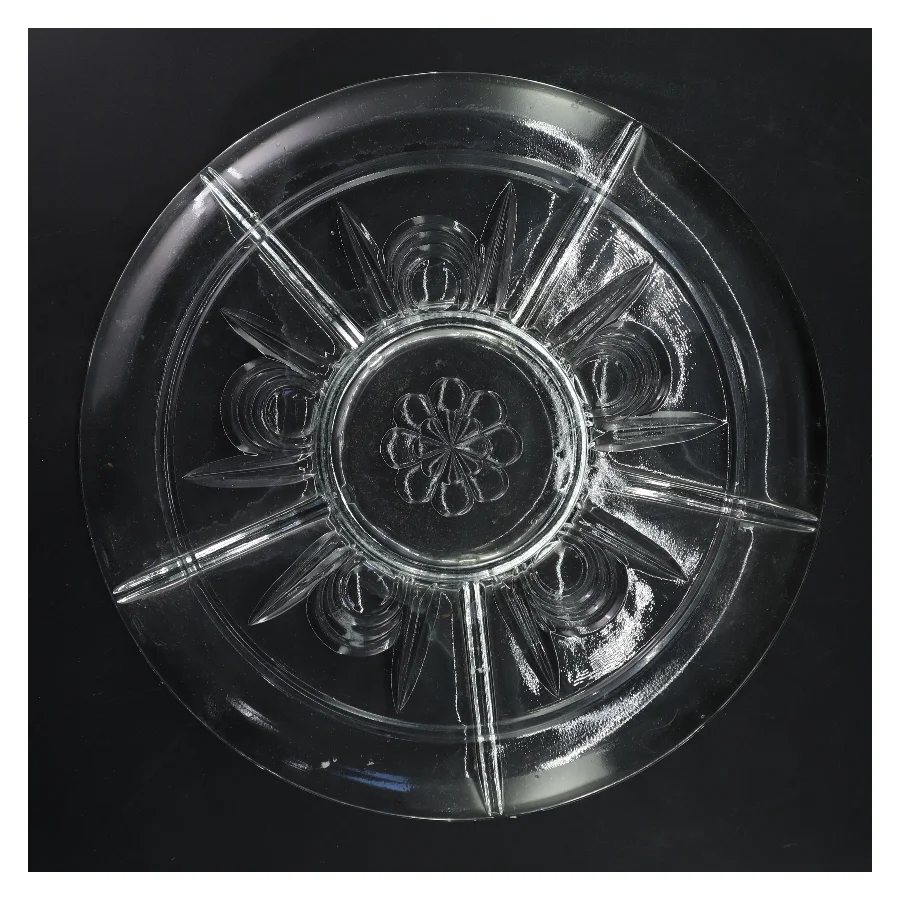 Serveringsfad i glas (str. Ø 30 cm)fra holmegaard 