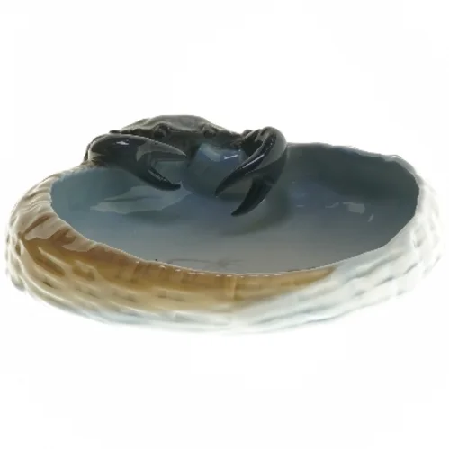 Royal Copenhagen skål med krabber og fiskemotiv fra Royal Copenhagen (str. Ø 23 cm)