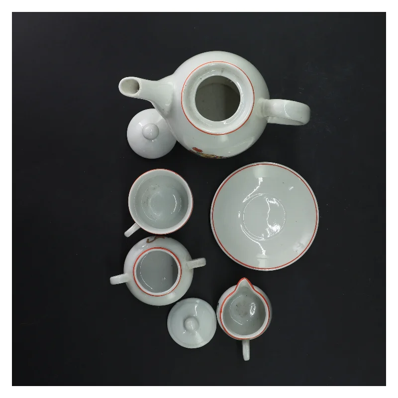 Gammelt Miniature børne tesæt med dyr motiver (str. 13x16,5 til5,5x7 cm)