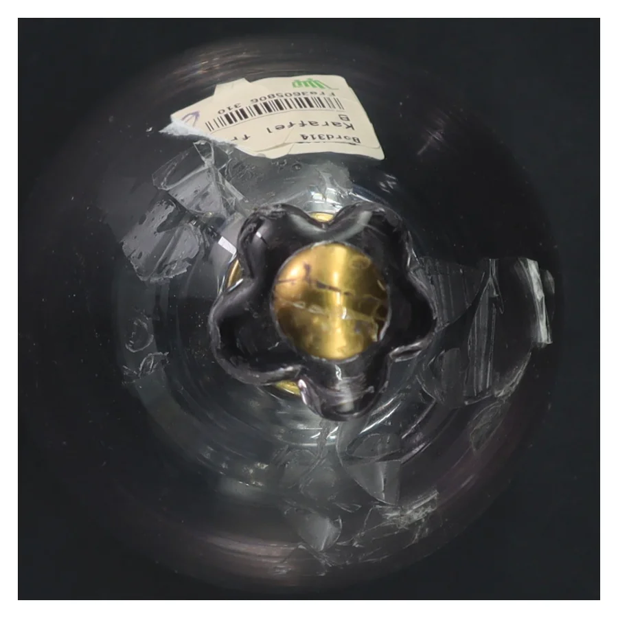 Glasflaske med prop (str. 26x10 cm)