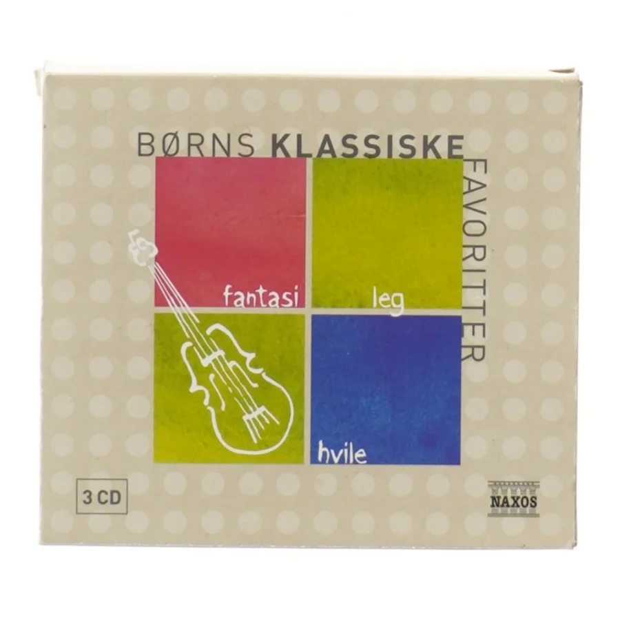 Børns Klassiske Favoritter CD-boks fra Naxos (str. 14x13 cm)