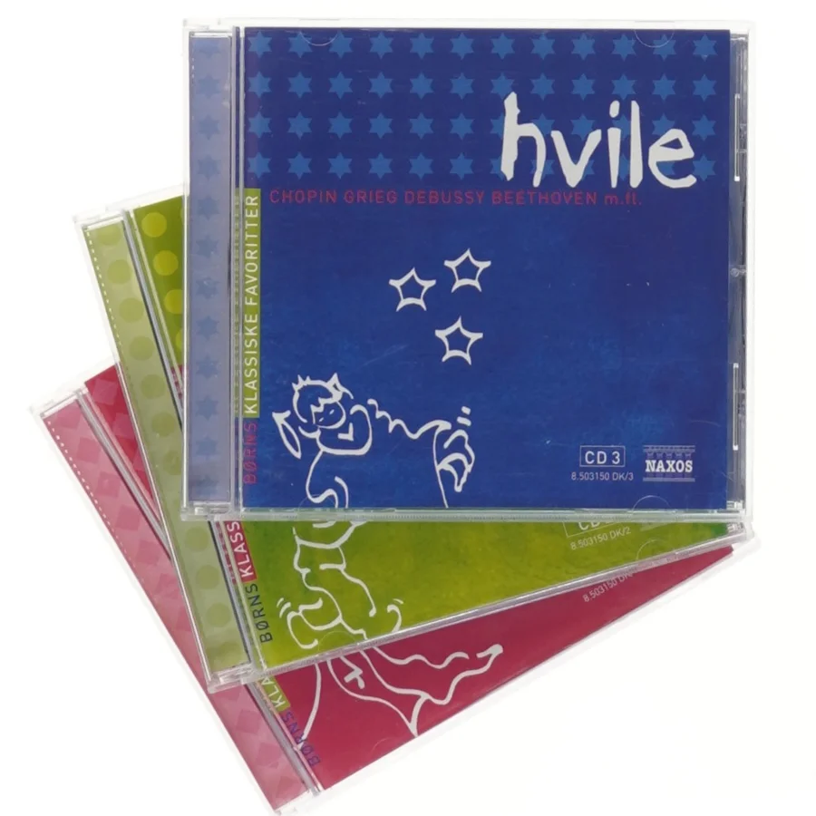 Børns Klassiske Favoritter CD-boks fra Naxos (str. 14x13 cm)