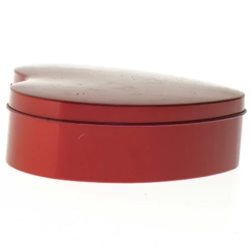 Hjerteformet metaldåse fra Interflora (str. 15x14 cm)