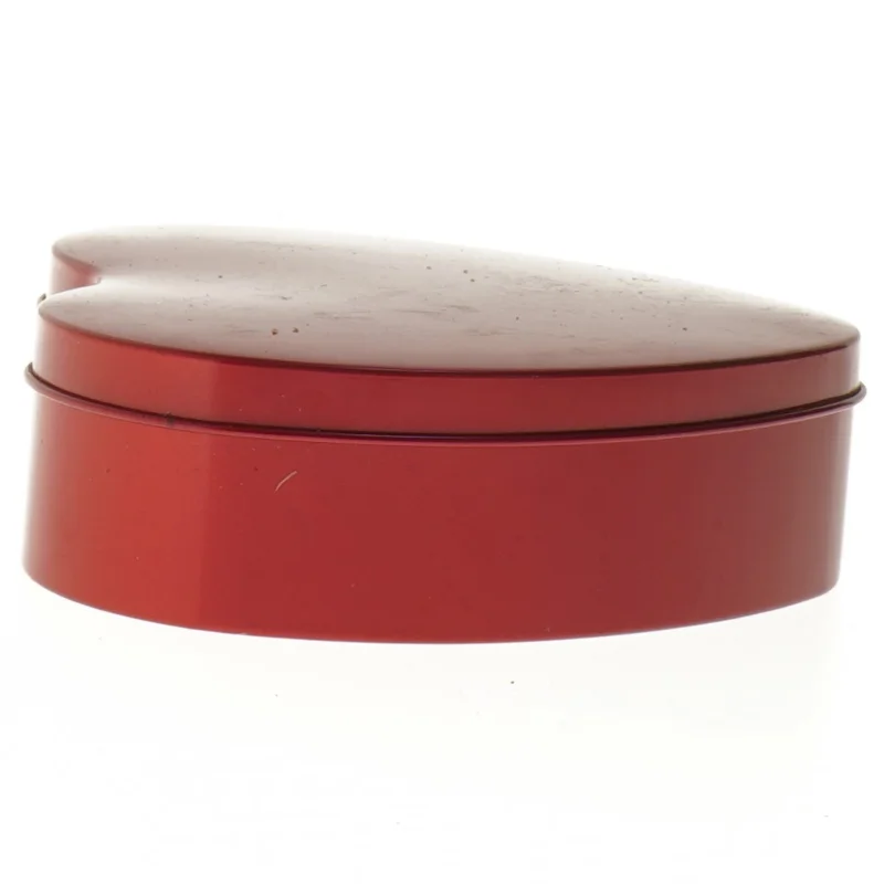 Hjerteformet metaldåse fra Interflora (str. 15x14 cm)