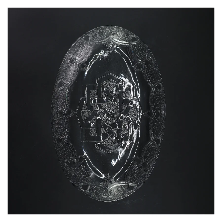 Oval glassfad (str. 31 cm)