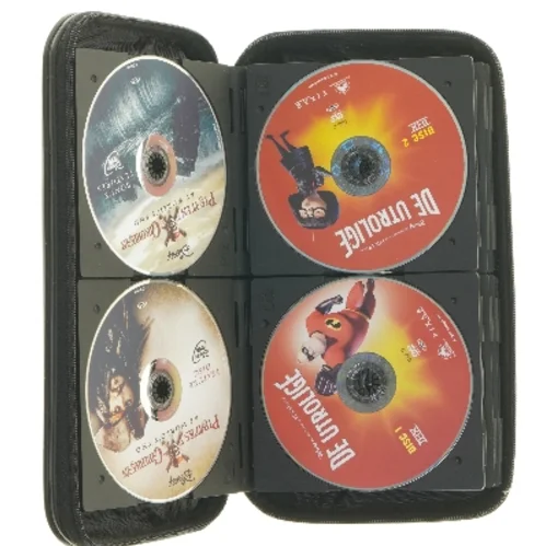 22 DVD i mappe med børnefilm fra A11 (str. 28x16x5 cm)