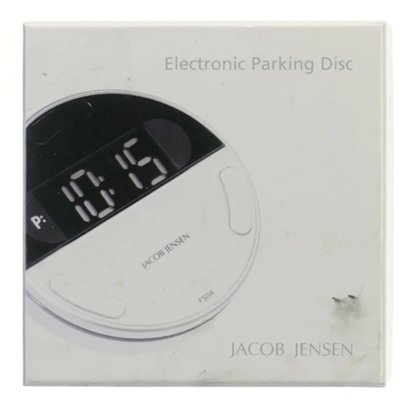 Elektronisk p-skive fra Jacob Jensen (str. Ø 10 cm)kun lidt brugt 