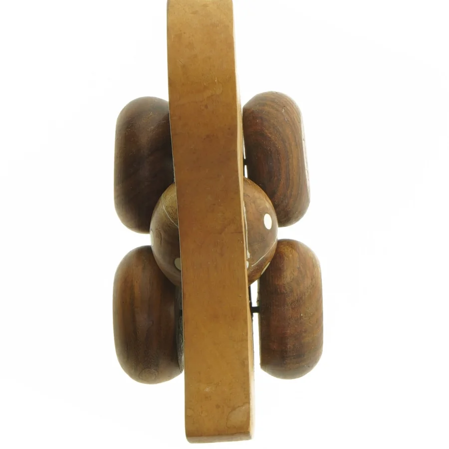 Træ legetøjsfugl med hjul (str. 13x15x7 cm)