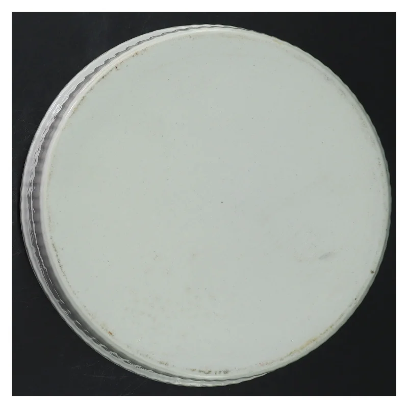 Hvid rund keramisk skål (str. Ø 19,5 cm)