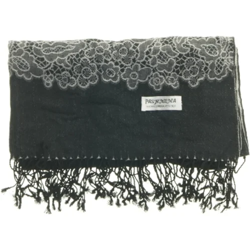 Sort nyt pashmina tørklæde med mønster fra Pashmina (str. 73x162 cm)