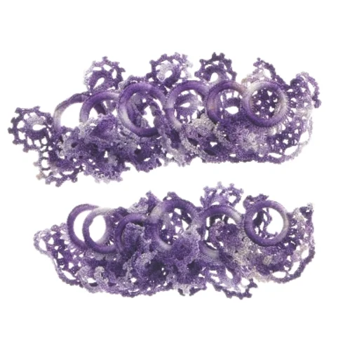 11 nye Dekorative lilla lysmanchetter (str. 11 styk, ø 3 cm)
