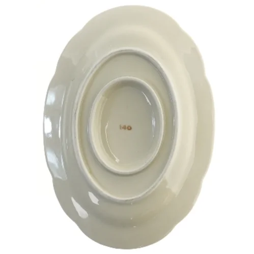 Porcelænssovseskål med guldkanter (str. 24 cm)