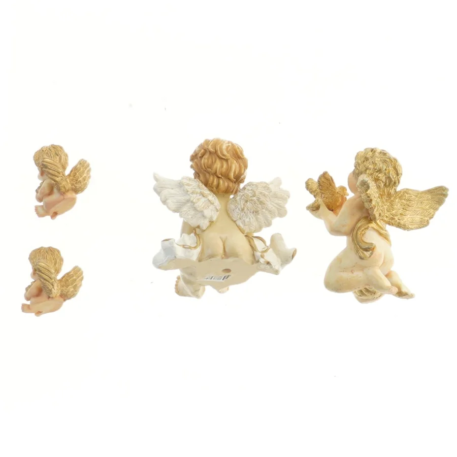 Dekorative englefigurer (str. 9,5 & 4 cm)