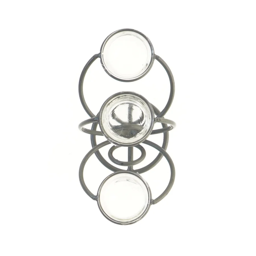 Moderne lysestage med tre holdere (str. 20 cm)til fyrfadslys