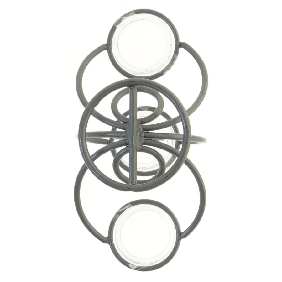 Moderne lysestage med tre holdere (str. 20 cm)til fyrfadslys