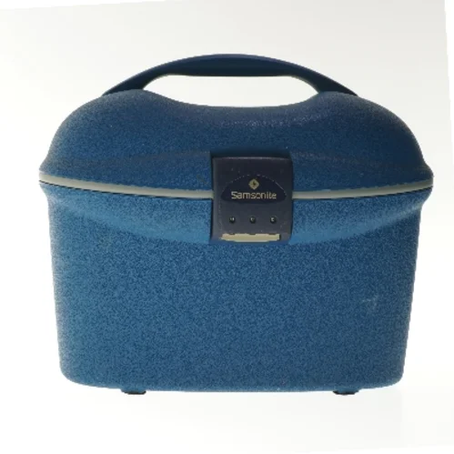 Blå Samsonite rejsetaske  (str. 32x18x30 cm)