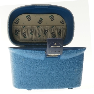 Blå Samsonite rejsetaske  (str. 32x18x30 cm)