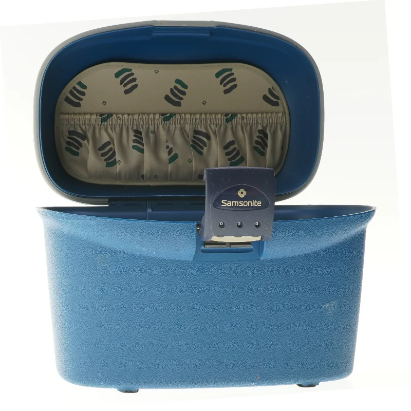 Blå Samsonite rejsetaske  (str. 32x18x30 cm)
