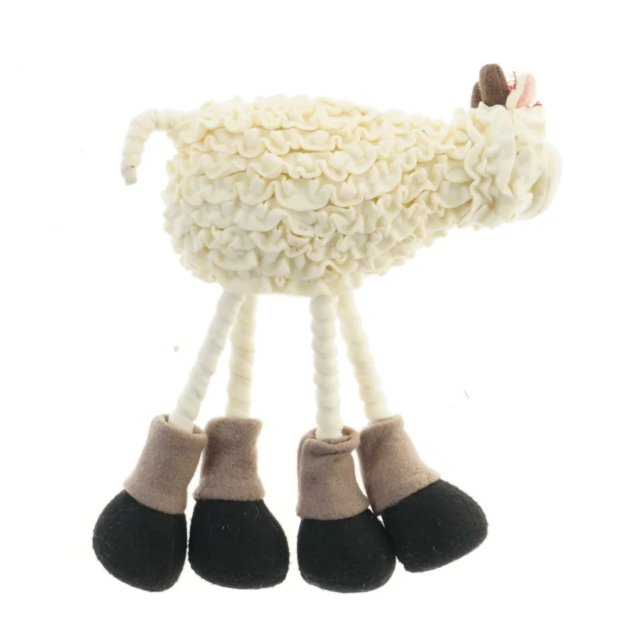 Blød får figur (str. 24x31 cm)