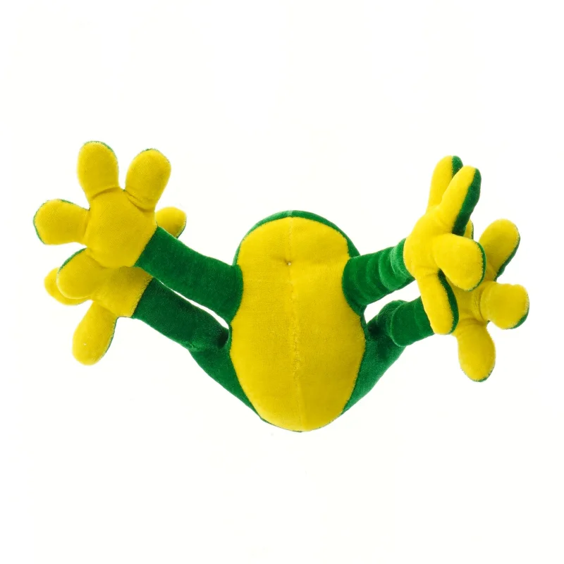 Grøn frø plysdyr (str. 33x14,5 cm)