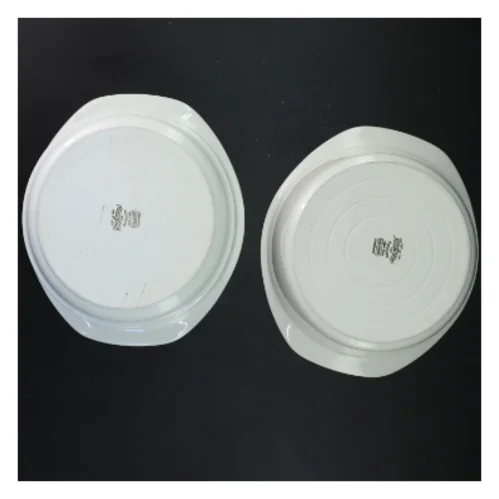 Hvide serveringsskåle (str. Ø 20x7 cm)