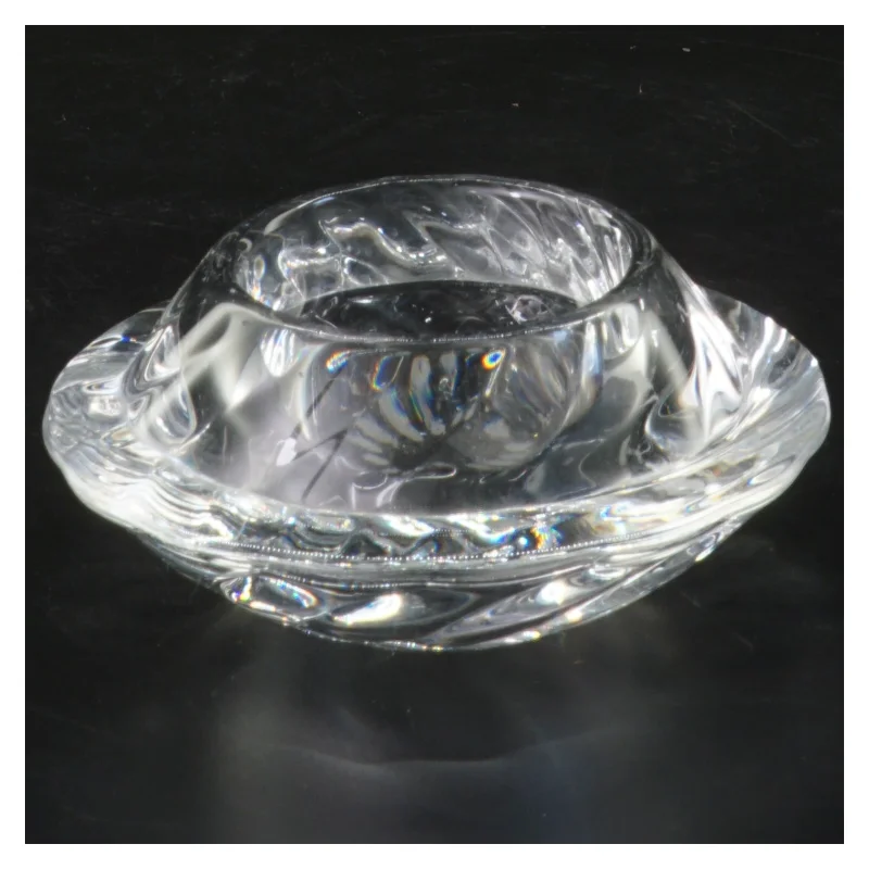 Glas lysestage (str. 11 cm)fra holmegaard 