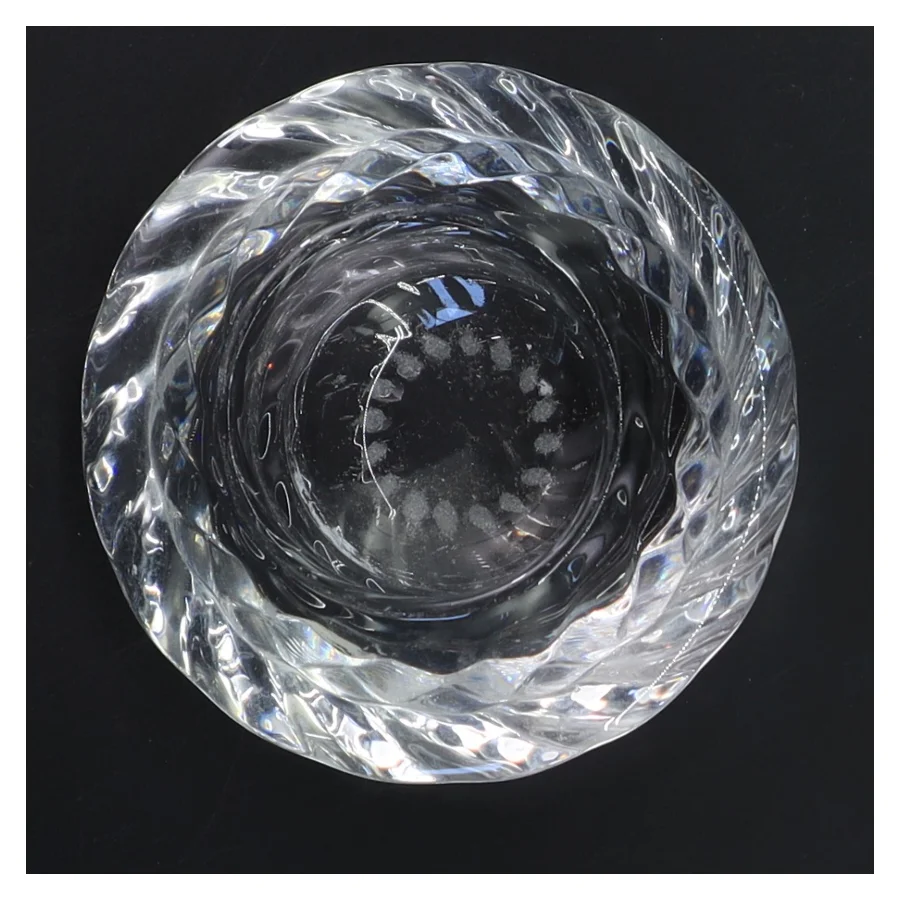 Glas lysestage (str. 11 cm)fra holmegaard 