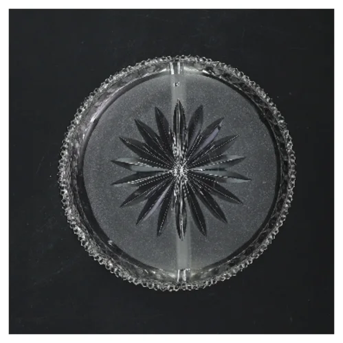 Gammel Krystal glasskål fra holmegaard(str. Ø 14,5 cm)