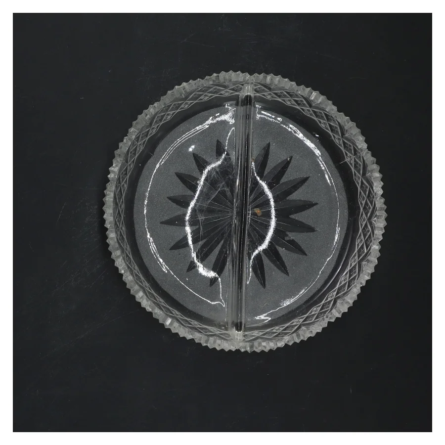 Gammel Krystal glasskål fra holmegaard(str. Ø 14,5 cm)