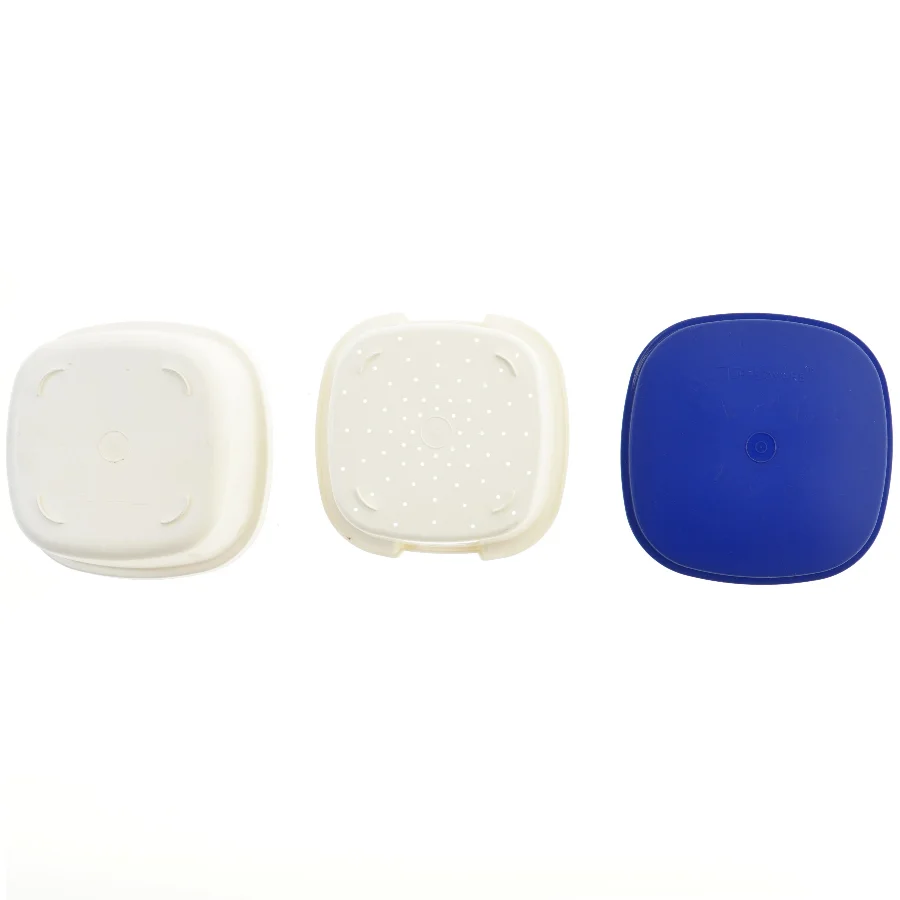  Ny Tupperware madkasse med blå låg  (str. 23x23x12 cm)
