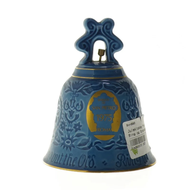 Juleklokke Bing & Grøndahl 1975 fra Bing Og Grøndal (str. 13 cm)