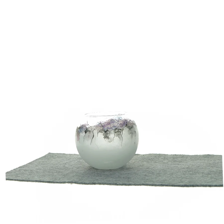 Glas lysestage (str. 10 cm)