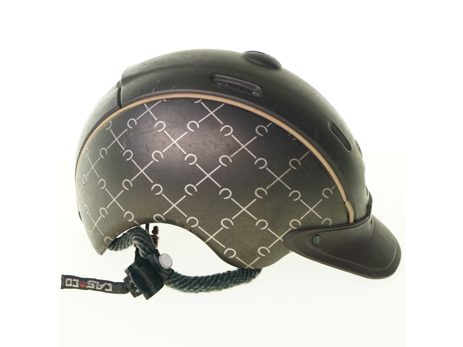 Ridehjelm fra Casco (str. 26 x 17 x 15 cm)