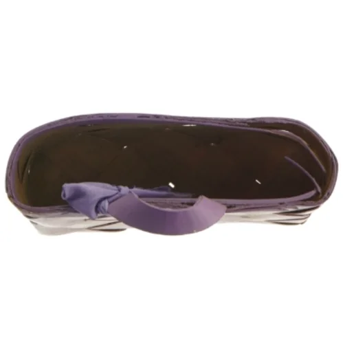 Håndmalet flettet kurv til ophæng 