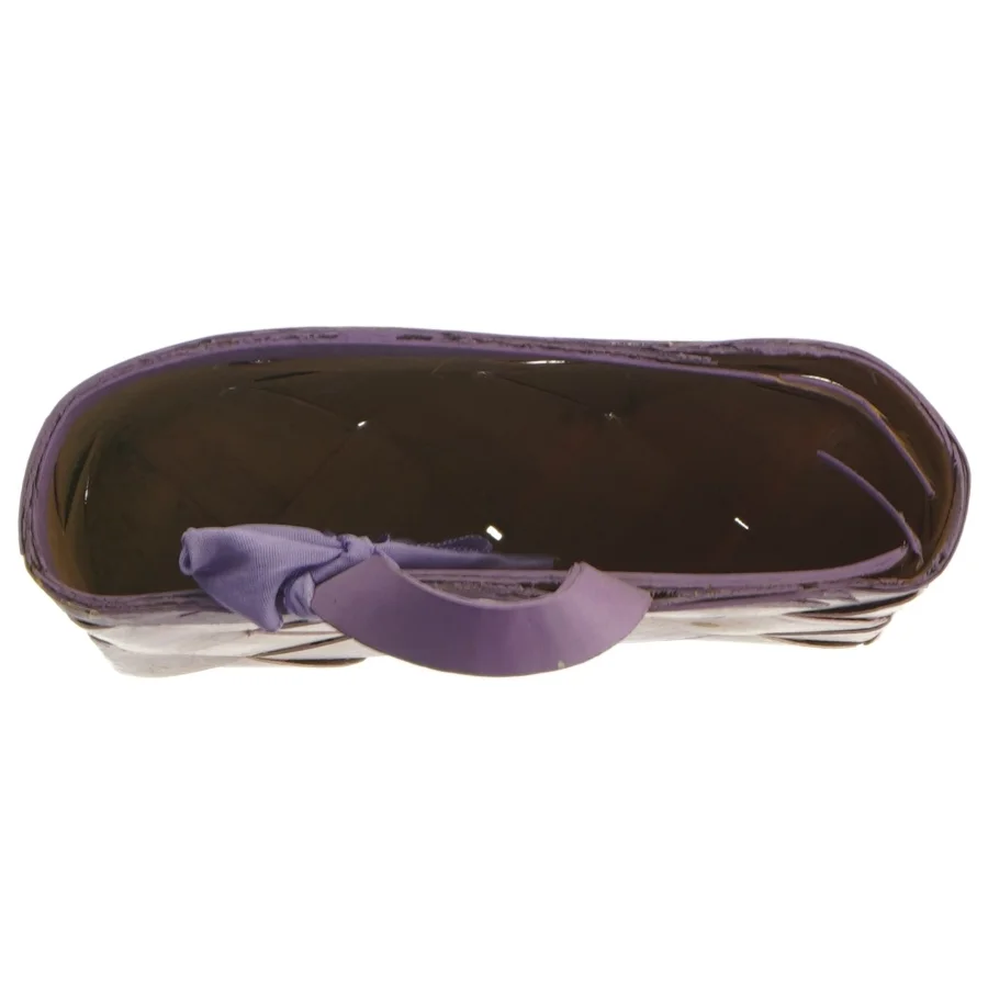 Håndmalet flettet kurv til ophæng 