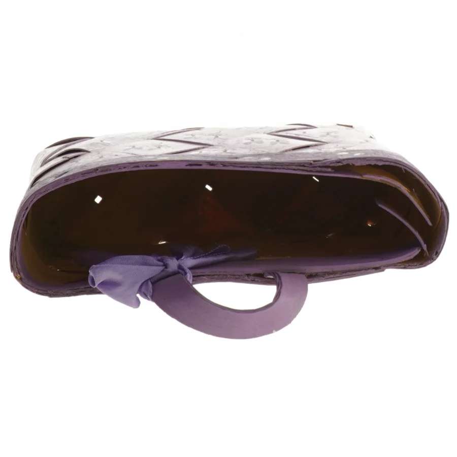 Håndmalet flettet kurv til ophæng 