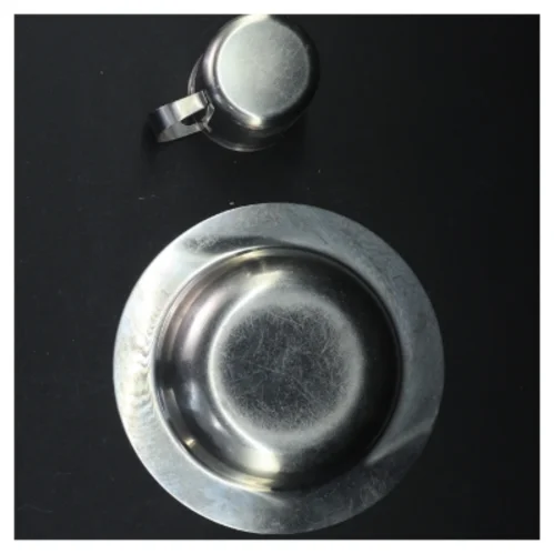 Rustfrit stål skål og krus til baby